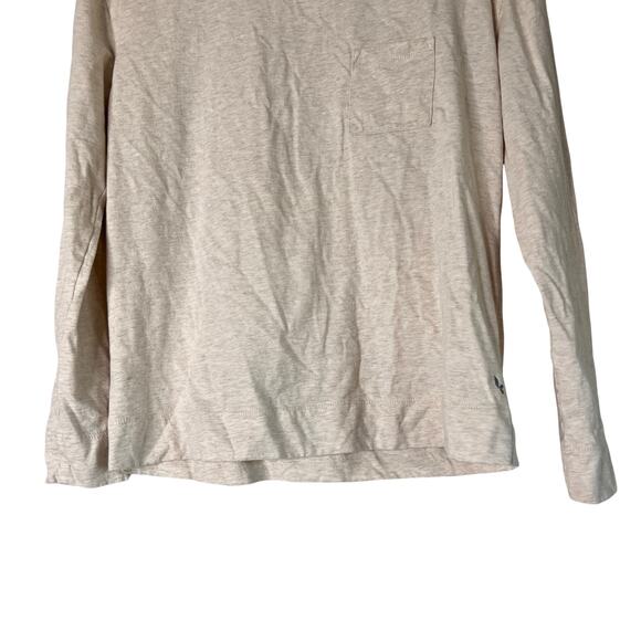 A522292 KOOLABURRA by UGG Essentials Cotton Long Sleeve Tee Oatmeal Heather XS - Picture 3 of 6